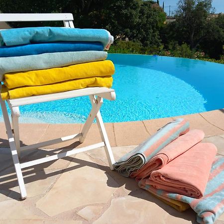 4-Star Private Villa With Heated Pool And Panoramic Sea View At Gulf De Saint Tropez Кавалер-сюр-Мер Экстерьер фото