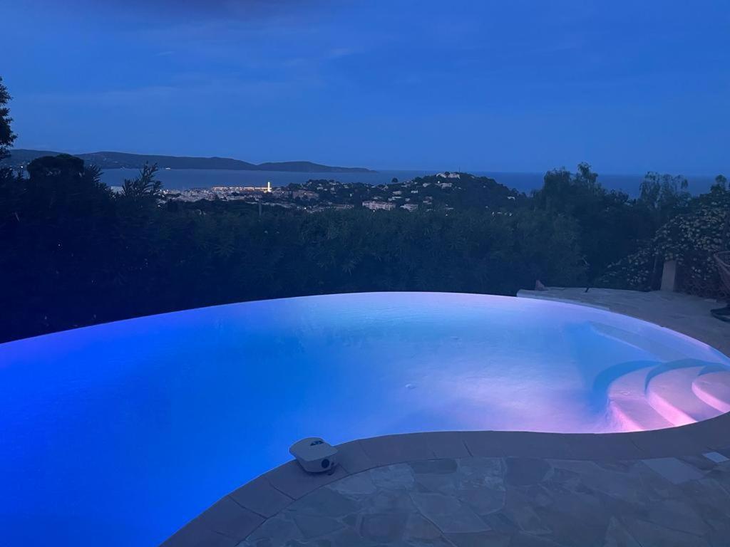 4-Star Private Villa With Heated Pool And Panoramic Sea View At Gulf De Saint Tropez Кавалер-сюр-Мер Экстерьер фото